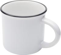 Tasse à café "Bari", céramique, 240ml PF4615 (taille unique) (Blanc)