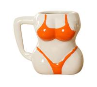 Tasse À Café Bikini Girl - Tasse À Thé En Céramique Body Art 380 Ml, Tassse À Latte Sexy Humoristique | À Boire Décorative Pour Hommes Et Femmes, Affichage De Bureau, Cadeau De Fête Pour La Maiso