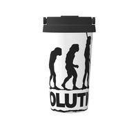 Tasse à café - Bodybuilding Evolution - Tasse à café isotherme à double paroi isotherme pour le chaud et le froid, 473,6 g, compatible avec le bureau, l'école, les fêtes, le camping