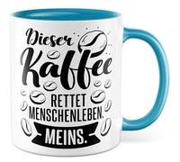Tasse à café Cadeau Ce café sauve des vies humaines. Moi, tasse à café travail café witz bureau travail travail équipe idée cadeau ironie sarcasme meme drôle tasse à café