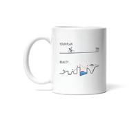 Tasse À Café Cadeau pour Un Médecin : Comparaison Entre Le Projet Et La Réalité Mug À Café Personnalisé Céramique Mug Anti Taches pour Souvenir Meilleures Amies 330Ml
