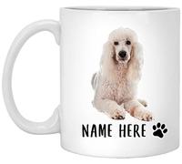 Tasse À Café Caniche Standard Blanc Couché avec Un Mugs Personnalisé Mug Anti Taches pour Cadeau d'anniversaire Meilleures Amies 330Ml