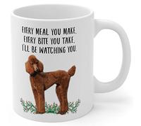 Tasse À Café Caniche Standard Rouge Tasse À Thé Personnalisé Mug À Café Anti Taches pour Meilleures Amies Souvenir 330Ml