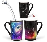 Tasse à café Capricorne avec constellation changeant de chaleur - 355 ml - Tasse à café Horoscope Capricorne - Tasse en céramique qui change de couleur