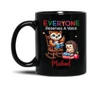 Tasse À Café Chacun Mérite D'Avoir Une Voix Mugs Personnalisé Mug Durable Mug À Café pour Cadeau d'anniversaire Cadeaux Réconfortants Souvenir 330Ml