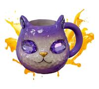 Tasse à café chat en minéral, tasse à thé en résine faite à la main, motif animal, cadeau décoratif robuste pour femme, amoureux, usage domestique