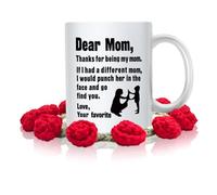 Tasse À Café Chère maman, merci d'être ma... Je t'aime, ta préférée | tasse cafe expresso céramique Tasse en céramique durable Tasse À Thé pour Noël, Bureau, Collègue, 330ml