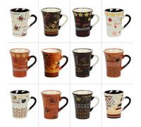 Tasse à café Collector 8 cors assortis (lot de 6)