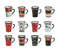 Tasse à café Color 8 cl décors assortis (lot de 6) Table passion