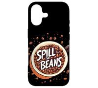 Tasse à café Cool avec Inscription « Spill The Beans » Coque pour iPhone 17