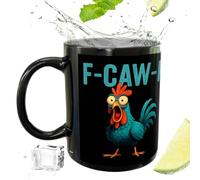 Tasse À Café Coq Drôle - Verres De Ferme En Céramique De 12 Oz, Charmante Tasse D'humour De Basse-cour | Accent De Table Animé Le Matin, Plaisir De Boissons Chaudes/froides, Délicieux Choix De Gorgée