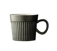 Tasse à café créative en céramique résistante aux hautes températures de 170 ml pour la maison, simple, rétro, exquise, noire