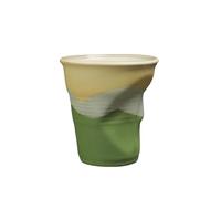 Tasse à café créative rétro en céramique pliée à la main - Vert-moyen 250 ml