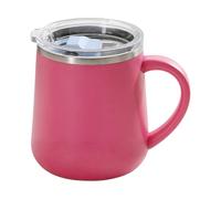Tasse à café de en acier inoxydable avec poignée de couvercle | Tasses à café de voyage pour la maison, le bureau, l'école, le dortoir, l'appartement, le camping, le sport, l'eau, le thé