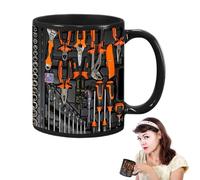 Tasse à café de mécanicien - 350 ml, vaisselle en céramique en forme de boîte à outils, design amusant, tasse humoristique de style boîte à outils, récipient à boisson en céramique 350 ml, art