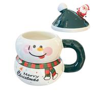 Tasse à café de Noël festive - Tasse de boisson chaude de vacances pour café, thé, latte ou récipient de boisson de Noël d'hiver, tasse saisonnière pour la maison, le bureau, cadeau, cuisine, fei
