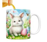 Tasse à café de Pâques - Tasse en céramique de vacances, design coloré œuf de lapin de printemps - Objet de collection, Vaisselle à boire, | Fêtes et joyeuses Nouveauté Thé Latte Boisson