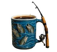 Tasse À Café De Pêche - Verres En Résine Toutes Saisons, Tasse Sur Le Thème De La Pêche, Porte-boisson Créatif | Tassea De Voyage Amusante En Plein Air, Tassee De Pêchee Pour Chocolat, Thé, Vin, Bière