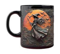 Tasse à café de sorcière - Tasse gothique en céramique, Halloween Drinkware | 325 ml Coupe à potion en céramique effrayante de 325 ml, support de boisson matinale avec thèmes magiques, idées élégantes
