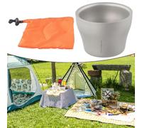 Tasse à café de voyage empilable 45 ml légère | 99,8 % titane pur, antirouille, santé garantie, isolation à double paroi, capacité de 45 ml