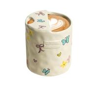 Tasse à café, design à double bec peint à la main, jolie tasse à café pour lait, cacao, latte, vin, jus, bière, lait, cuisine, café, restaurant, maison, anniversaire, Noël