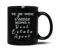 Tasse À Café Devenir Agent Immobilier Céramique Mug Personnalisé Mug À Café Qualité Mugs Souvenir pour Maman Cadeaux Réconfortants 330Ml