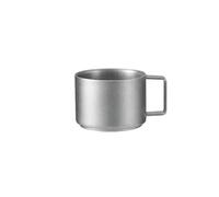 Tasse à café d'extérieur en titane - tasse et tasse à café Latte Art de 100 ml / 220 ml / 650 ml, ultra-légère disponible en ensemble simple ou 3 pièces (100ML)