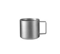 Tasse à café d'extérieur en titane - tasse et tasse à café Latte Art de 100 ml / 220 ml / 650 ml, ultra-légère disponible en ensemble simple ou 3 pièces (220ML)