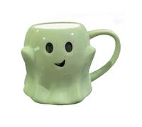 Tasse à café d'Halloween - 440 ml - Tasse en forme de fantôme - Tasses à thé pour la cuisine quotidienne - Université - Soirées de jeux - Club de livre - Fête à la maison - Dortoir