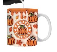 Tasse à café d'Halloween | Tasse à eau de vacances motif fantôme - 355 ml Creative Hot Cacao Tasse en céramique pour boissons chaudes ou froides