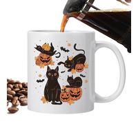Tasse à café d'Halloween,Tasse d'Halloween | Tasse à boire de Noël de 12 oz | Tasses en céramique pour cacao chaud, tasses gothiques pour café, thé et boissons