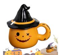 Tasse à café d'Halloween, tasse fantôme réutilisable pour thé et boissons pour fêtes, cuisine, maison, résidence étudiante, routine quotidienne, soirée de jeux, club de lecture