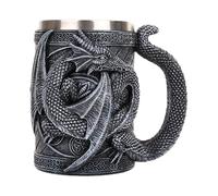 Tasse à café Dragon 3D, tasse à café dragon gothique, chope de bière pour les amoureux, tasse à bière en acier inoxydable pour décoration de fêtes gothiques, fêtes à thème