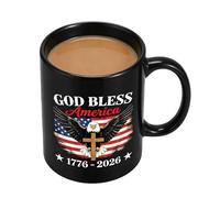 Tasse à café drapeau américain | 350 ml commémorative patriotique, tasse de célébration du 250e drapeau américain | pour soldat, adultes, famille, thé, eau, lait, célébration de fête