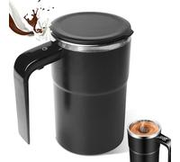 Tasse à café électrique à mélangeur automatique - 380 ml - Avec anse - Avec affichage de la température - En acier inoxydable 304 - Magnétique - Pour café, protéine et poudre