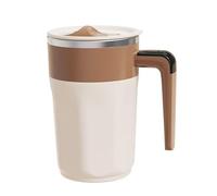 Tasse à café électrique automatique - 380 ml - Avec anse - Avec affichage de la température - En acier inoxydable 304 - Magnétique - Pour café et protéines (marron)
