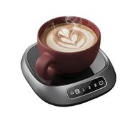 Tasse à café électrique intelligente - Chauffe-tasse USB, assiette pour bureau, boissons, lait, thé, chocolat, dessous de verre chauffant portable à contrôle tactile pour bureau, maison, chambre à