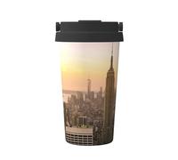 Tasse à café - Empire State Building - Tasse à café isotherme à double paroi pour le chaud et le froid, 473,6 g compatible avec le bureau, l'école, les fêtes, le camping