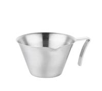 Tasse à café en acier inoxydable, 3 pièces, tasse d'extraction d'expresso avec bec de guidage, d'once pratique, accessoires cuisine Pour Le Afé(Silver-100ml)
