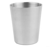 Tasse à café en acier inoxydable de 300 ml avec double paroi et couvercle, tasse à isolation thermique conçue pour le café, la bière, le vin, l'eau et plus encore (D)