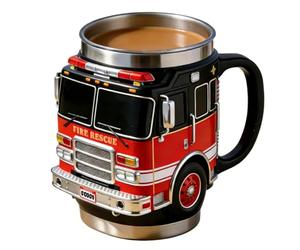 Tasse à Café En Acier Inoxydable - Gobelet Isolé Sous Vide | Tasses Personnalisées Pour Hommes, 1 Pièce Tasse En Céramique Dédié À Plus Courageux | Cadeau D'Appréciation Des Pompiers Pour L'Einsat