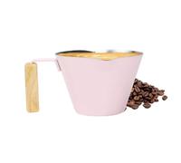 Tasse À Café En Acier Inoxydable,Mug de Brassage à Double Bec de 100ml avec Échelle de Mesure | Tasse À Verser Pour Café Inoxydable Avec Poignée,Pour le , le Lait, le Chocolat Chaud, le Brassage à