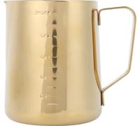 Tasse à café en acier inoxydable pour faire mousser le lait, pichet et balance pour café Latte ArtGold 600ML