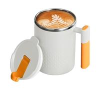 Tasse à café en acier inoxydable, tasse à café thermique, tasse à thé isolée de 450 ml - Tasse à café avant, eau glacée, tasse à café thermique de voyage pour femmes, tasse à café thermique double
