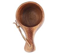 Tasse à café en Bois avec Isolation Thermique 220 Ml (Poignée épaisse) | Matériau respectueux de l\'environnement, conception portable, artisanat durable, idéal pour la maison, le bureau