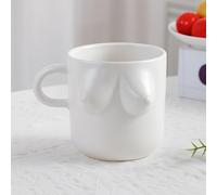 Tasse à café en céramique avec anse - Tasse 3D en forme de corps humain, Tasse à expresso artistique et créative, Tasse à thé et café décorative unique, Idéale en cadeau et au quotidien (B, Blanc)