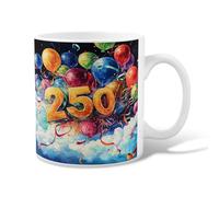 Tasse à café en céramique avec boules flottantes - Multicolore - Avec poignée - Idéal pour l'amitié, la famille, les collègues, le personnel enseignant - 325 ml