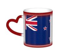 Tasse à café en céramique avec motif drapeau de la Nouvelle-Zélande pour homme et femme 325 ml