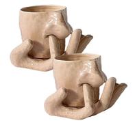Tasse à Café En Céramique Avec Motif éléphant, Tasse à Café Fantaisie, Ensemble Créatif Avec Tasse Et Assiette, Porte-Bague, Tasses Amusantes Faites à La Main Pour Hommes, Femmes Et Adultes(2 Set)