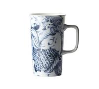 Tasse à café en céramique de grande capacité de 500 ml - Tasse à thé et lait élégante avec un design unique - Idéal pour les petits déjeuners en famille et une utilisation quotidienne (couleur : D)